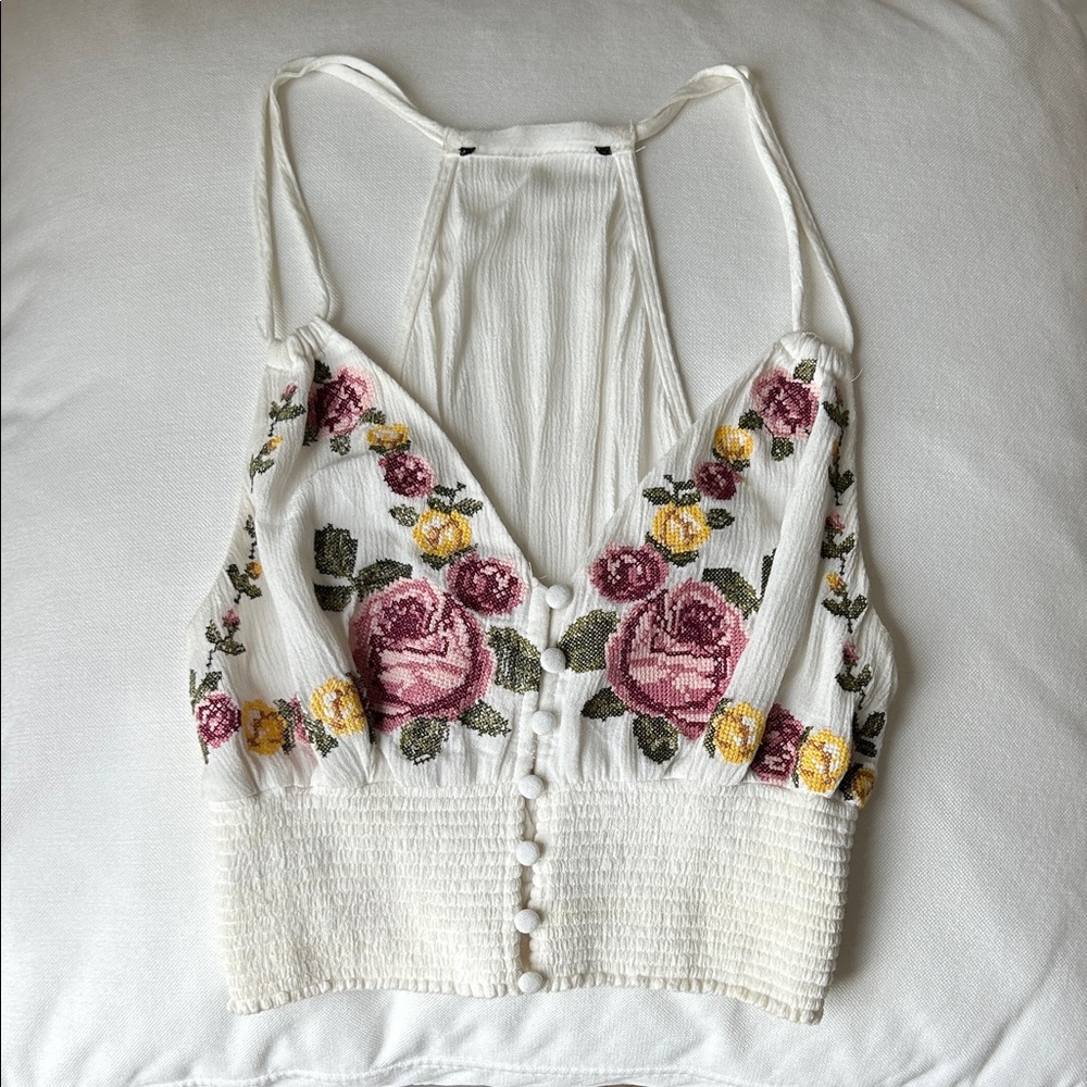 Floral Boho Crop Top